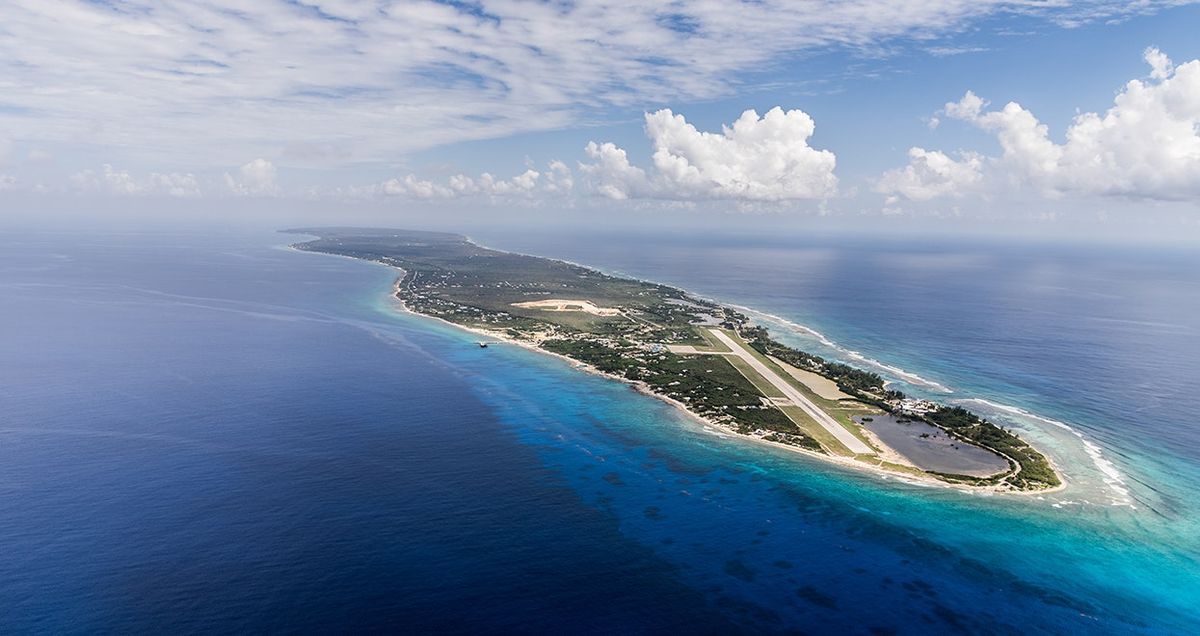 Cayman Islands beach aerial view